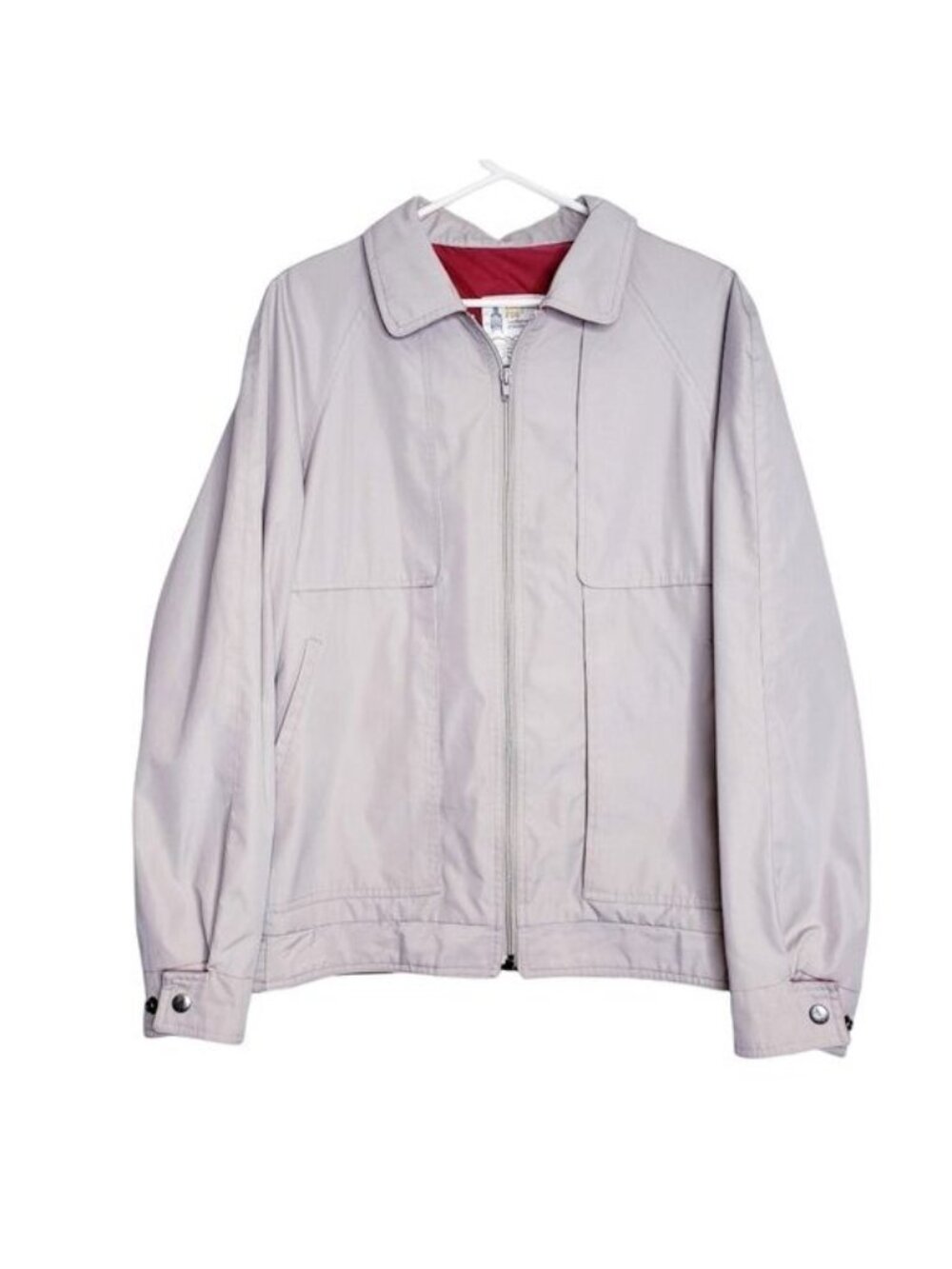 Vintage London Fog Lightweight Tan Khaki Colored Work Jacket Men's Size 44